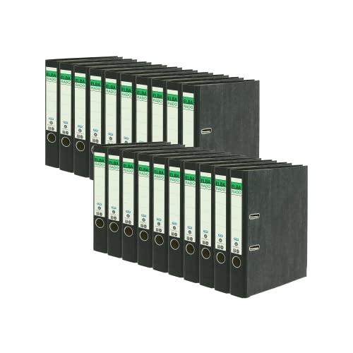Elba Recycling-Ordner A4, Rado Wolkenmarmor, 5 cm schmal, schwarz, 20 Stück Elba Recycling-Ordner A4, Rado Wolkenmarmor, 5 cm schmal, schwarz, 20 Stück von Elba