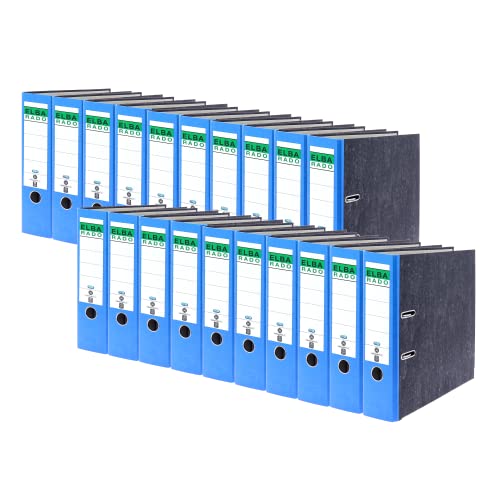 Elba Recycling-Ordner A4, Rado Wolkenmarmor, 8 cm breit, blau, 20 Stück Elba Recycling-Ordner A4, Rado Wolkenmarmor, 8 cm breit, blau, 20 Stück von Elba