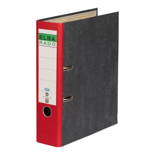 Elba Recycling-Ordner A4, Rado Wolkenmarmor, 8 cm breit, rot, 1 Stück Elba Recycling-Ordner A4, Rado Wolkenmarmor, 8 cm breit, rot, 1 Stück von Elba