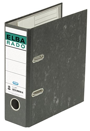 Elba Recycling-Ordner A5, Rado Wolkenmarmor, 7,5 cm breit, schwarz, 1 Stück Elba Recycling-Ordner A5, Rado Wolkenmarmor, 7,5 cm breit, schwarz, 1 Stück von Elba