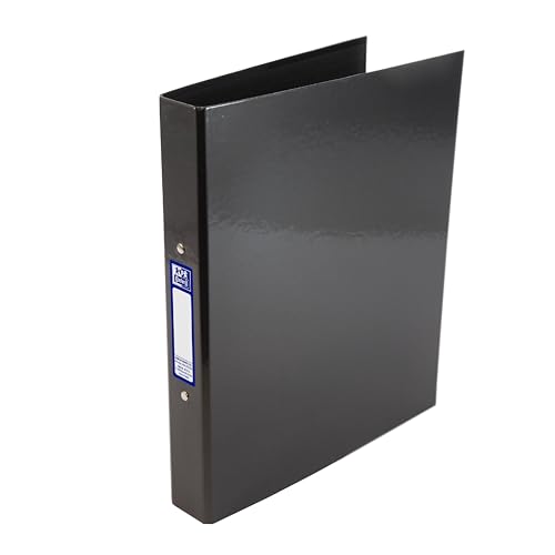 Oxford Premium A4-Ringbuch, schwarz, Einzelordner, 25 mm Kapazität von Oxford