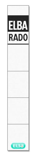 Elba Rückenschild für Ordner A4 rado plast, für Rückenbreite 5 cm, weiߟ, 10 Stück Elba Rückenschild für Ordner A4 rado plast, für Rückenbreite 5 cm, weiߟ, 10 Stück von Elba
