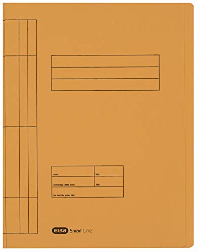 Elba Schnellhefter A4 Pappe, Smart Line, aus Manila-Karton, gelb, 100 Stück von Elba