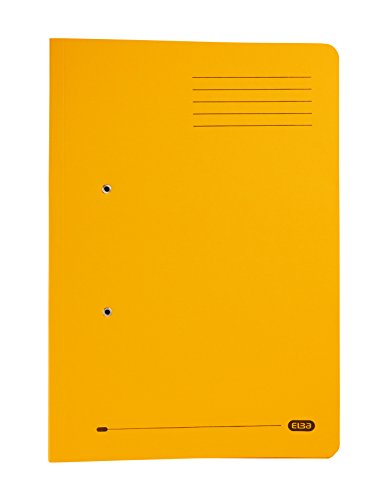 Elba Stratford Schnellhefter mit Tasche recycelt 315 g/m² 32 mm Folio-Format 25 Stück gelb von Elba