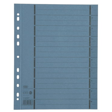 Elba Trennblätter mit Perforation - A4 Überbreite blau 100 Stück. von Elba