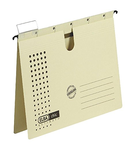Hängehefter chic ULTIMATE®, Karton (RC), 230 g/qm, A4, chamois, 5 Stück Farbe chamois Inhalt 5 Stück von Elba