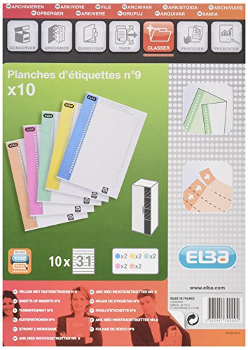 L'Oblique AZ Hängemappen aus Kraftpapier – SACH.10PLANCHES ETIQ.N 9-ASS L'Oblique AZ Hängemappen aus Kraftpapier – SACH.10PLANCHES ETIQ.N 9-ASS von Elba
