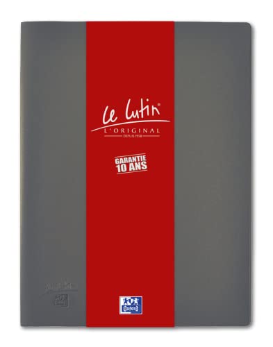 OXFORD Le Lutin® L'Original Dokumentenmappe, A4, 80 Seiten / 40 Hüllen, PVC, Grau von Oxford