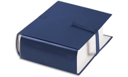 Oxford Balacron-Gurtmappe, große Kapazität, 24 x 32 cm, Rücken ausziehbar 16 cm, Klettverschluss, Deckblatt 10/10, Blau Oxford Balacron-Gurtmappe, große Kapazität, 24 x 32 cm, Rücken ausziehbar 16 cm, Klettverschluss, Deckblatt 10/10, Blau von Elba