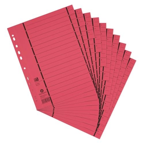 Oxford Trennblätter A4 aus Karton mit Perforation, rot, 100 Stück Oxford Trennblätter A4 aus Karton mit Perforation, rot, 100 Stück von Oxford