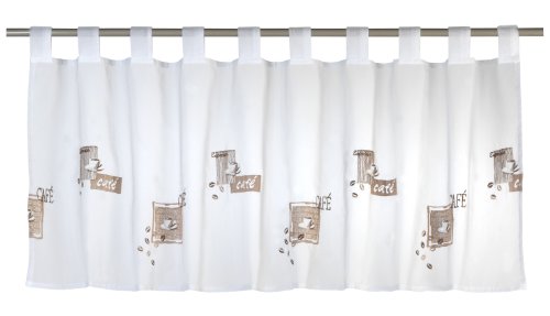 Elbersdrucke Bistrogardine Cafe 06 weiß-braun transparent 48x140 cm Scheibengardine Kurzgardine für Wohnzimmer Schlafzimmer Flur Privatsphäre Sonnenschutz169404 Elbersdrucke Bistrogardine Cafe 06 weiß-braun transparent 48x140 cm Scheibengardine Kurzgardine für Wohnzimmer Schlafzimmer Flur Privatsphäre Sonnenschutz169404 von Elbersdrucke