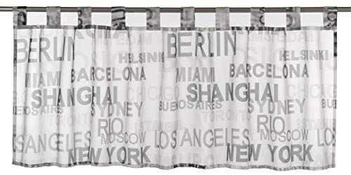 Elbersdrucke Bistrogardine City 07 weiß-grau transparent 48x140 cm Scheibengardine Kurzgardine für Küche Küchenfenster Sichtschutz Privatsphäre 198800 Elbersdrucke Bistrogardine City 07 weiß-grau transparent 48x140 cm Scheibengardine Kurzgardine für Küche Küchenfenster Sichtschutz Privatsphäre 198800 von Elbersdrucke
