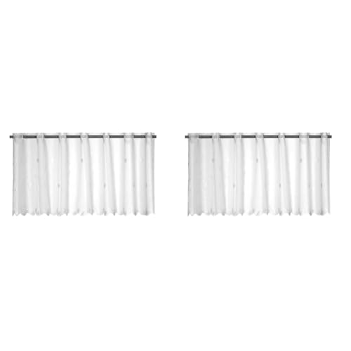 Elbersdrucke Bistrogardine Sun Valley 00 weiß transparent 48x138 cm Scheibengardine Kurzgardine für Wohnzimmer Schlafzimmer Flur Küche Küchenfenster Privatsphäre Sonnenschutz195052 (Packung mit 2) Elbersdrucke Bistrogardine Sun Valley 00 weiß transparent 48x138 cm Scheibengardine Kurzgardine für Wohnzimmer Schlafzimmer Flur Küche Küchenfenster Privatsphäre Sonnenschutz195052 (Packung mit 2) von Elbersdrucke