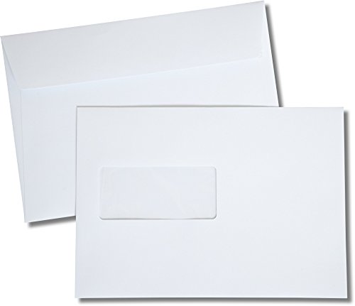 Elco Prestige 42999 Fenster-Briefumschläge/hoch - weiß /120 g/qm / 162 x 229 mm (C 5) / mit Abziehstreifen/haftklebend / 250 Stück von Elco Prestige