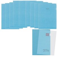 10 ELCO Sichthüllen Ordo transparent DIN A4 blau glatt 80 g/qm von Elco