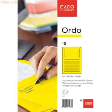 Elco Organisationsmappe Ordo classico Papier A4 220x310 mm intensivgel von Elco
