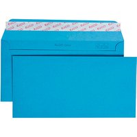 ELCO Briefumschläge Color DIN lang ohne Fenster intensivblau haftklebend 25 St. von Elco