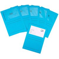 ELCO Sichthüllen Ordo classico DIN A4 blau glatt 120 g/qm, 100 St. von Elco