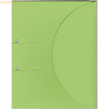Elco Ablagemappe Ordo collecto A4 Karton 315 g/qm Grundfarben grün VE= von Elco
