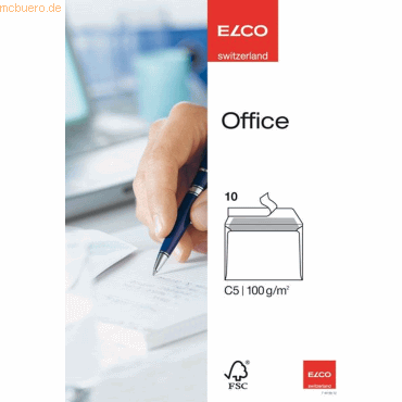 Elco Briefumschläge C5 hochweiß Haftklebung mit Innendruck 100 g/qm VE von Elco
