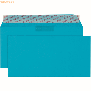 10 x Elco Briefumschläge Color C5/6 intensiv blau Haftklebung Papier 1 von Elco