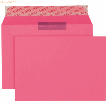 Elco Briefumschläge Color eosinrot Haftklebung 100 g/qm VE=250 Stück Elco Briefumschläge Color eosinrot Haftklebung 100 g/qm VE=250 Stück von Elco