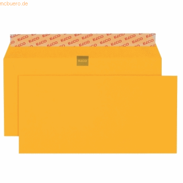 Elco Briefumschläge Color goldgelb Haftklebung 100 g/qm VE=250 Stück von Elco