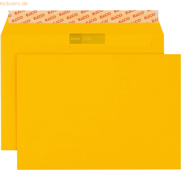 Elco Briefumschläge Color goldgelb Haftklebung 100 g/qm VE=250 Stück Elco Briefumschläge Color goldgelb Haftklebung 100 g/qm VE=250 Stück von Elco