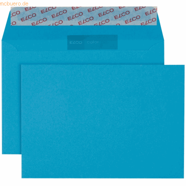 Elco Briefumschläge Color intensiv-blau Haftklebung 100 g/qm VE=250 St Elco Briefumschläge Color intensiv-blau Haftklebung 100 g/qm VE=250 St von Elco