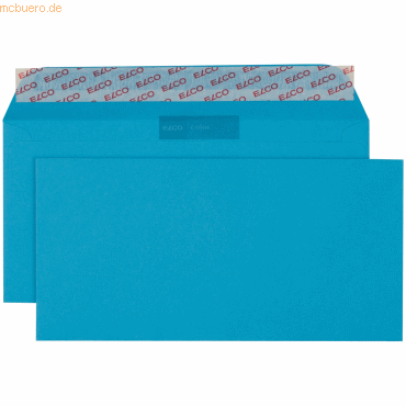 Elco Briefumschläge Color intensiv-blau Haftklebung 100 g/qm VE=250 St von Elco