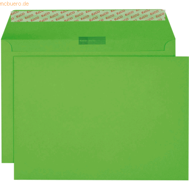 Elco Briefumschläge Color intensiv-grün Haftklebung 100 g/qm VE=200 St Elco Briefumschläge Color intensiv-grün Haftklebung 100 g/qm VE=200 St von Elco