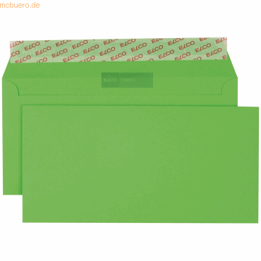 Elco Briefumschläge Color intensiv-grün Haftklebung 100 g/qm VE=250 St von Elco