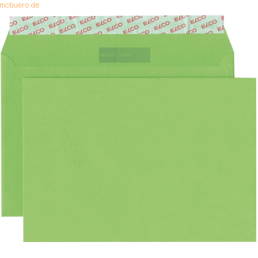 Elco Briefumschläge Color intensiv-grün Haftklebung 100 g/qm VE=250 St von Elco