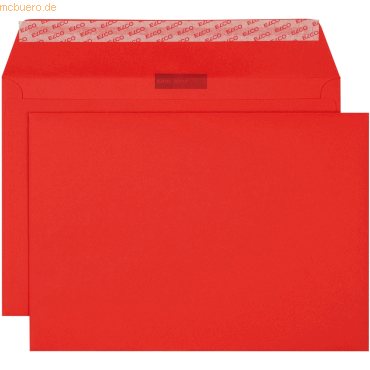 Elco Briefumschläge Color intensiv-rot Haftklebung 100 g/qm VE=200 Stü von Elco