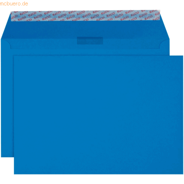 Elco Briefumschläge Color königsblau Haftklebung 100 g/qm VE=200 Stück von Elco