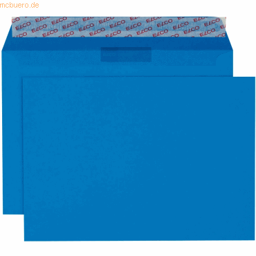 Elco Briefumschläge Color königsblau Haftklebung 100 g/qm VE=250 Stück Elco Briefumschläge Color königsblau Haftklebung 100 g/qm VE=250 Stück von Elco