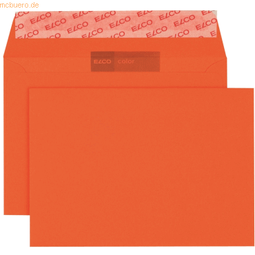 Elco Briefumschläge Color orange Haftklebung 100 g/qm VE=250 Stück von Elco