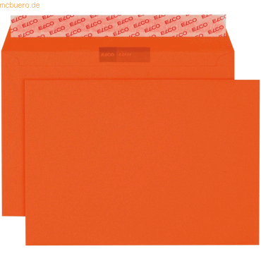 Elco Briefumschläge Color orange Haftklebung 100 g/qm VE=250 Stück Elco Briefumschläge Color orange Haftklebung 100 g/qm VE=250 Stück von Elco