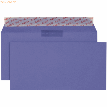 Elco Briefumschläge Color violett Haftklebung 100 g/qm VE=250 Stück von Elco