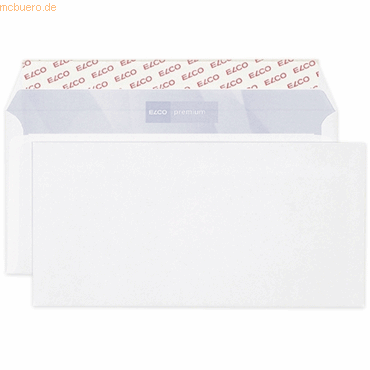 Elco Briefumschläge DINlang haftklebend 80g/qm weiß VE=200 Stück Elco Briefumschläge DINlang haftklebend 80g/qm weiß VE=200 Stück von Elco