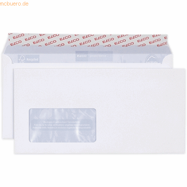 Elco Briefumschläge Proclima Box C5/6 weiß Haftklebung Innendruck Fens von Elco