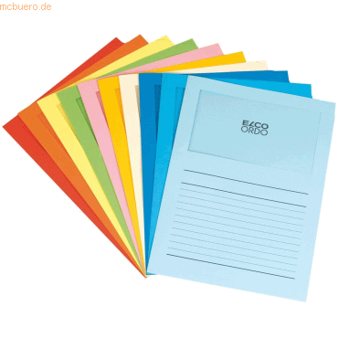 Elco Organisationsmappe Ordo Papier A4 220x310 mm 5 Farben gemischt VE von Elco