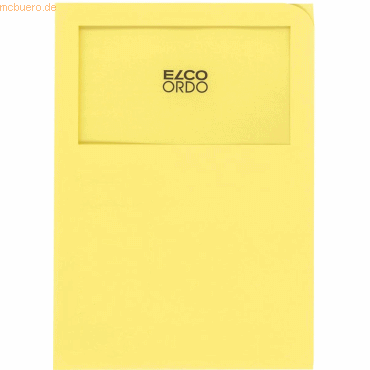 Elco Organisationsmappe Ordo classico Papier A4 220x310 mm gelb VE=100 von Elco