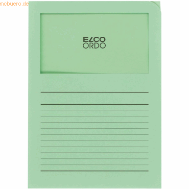 Elco Organisationsmappe Ordo classico Papier A4 220x310 mm grün VE=100 von Elco