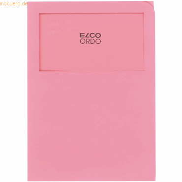 Elco Organisationsmappe Ordo classico Papier A4 220x310 mm rosa VE=100 von Elco