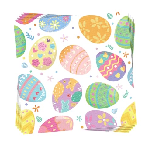 40 Stück servietten ostern, ostereier oster tischdeko,osterservietten 33x33 cm, ostereier papierservietten, servietten frühling Geeignet für Osterpartys 40 Stück servietten ostern, ostereier oster tischdeko,osterservietten 33x33 cm, ostereier papierservietten, servietten frühling Geeignet für Osterpartys von Eledreme