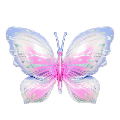 Schmetterling Luftballons, 5 Stück Deko für Geburtstag Mädchen - Bunt für Geburtstagsfeiern, Schmetterlings Mottopartys, Hochzeiten von Eledreme