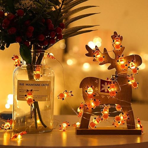 Eledreme lichterkette innen batterie led rentier outdoor, 2m 20 led Weihnachtselch Weihnachtsdeko Lichtervorhang außen, Warmweiß rentier beleuchtet aussen, LED lichterkette batterie für Party Eledreme lichterkette innen batterie led rentier outdoor, 2m 20 led Weihnachtselch Weihnachtsdeko Lichtervorhang außen, Warmweiß rentier beleuchtet aussen, LED lichterkette batterie für Party von Eledreme