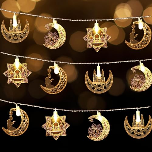 Eledreme ramadan lichterkette, 3m 20 led lichterkette innen batterie ramadan deko, eid mubarak dekoration ramadan laterne, lichterkette ramadan dekoration für Festival, Party Lichtervorhang Eledreme ramadan lichterkette, 3m 20 led lichterkette innen batterie ramadan deko, eid mubarak dekoration ramadan laterne, lichterkette ramadan dekoration für Festival, Party Lichtervorhang von Eledreme