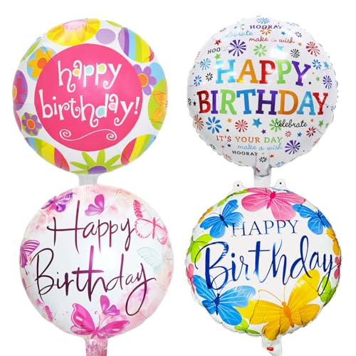 happy birthday ballon, 4 folienballon geburtstag, helium luftballons geburtstag, luftballons bunt, buchstaben luftballon geburtstagsdeko für Kinder und Erwachsene party happy birthday ballon, 4 folienballon geburtstag, helium luftballons geburtstag, luftballons bunt, buchstaben luftballon geburtstagsdeko für Kinder und Erwachsene party von Eledreme